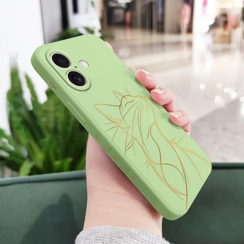 Cat – Silikon Handyhülle mit Katzen-Design