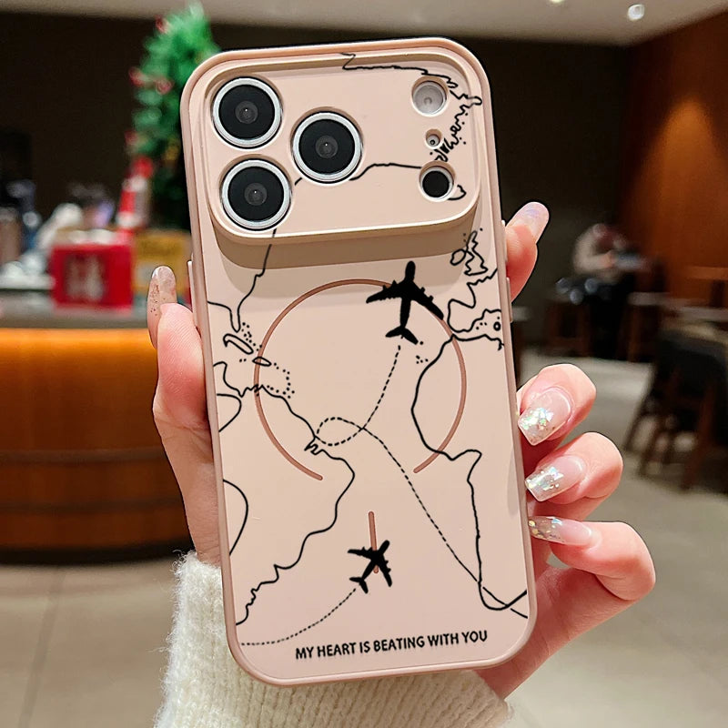 Airplane – Handyhülle mit Travel-Muster