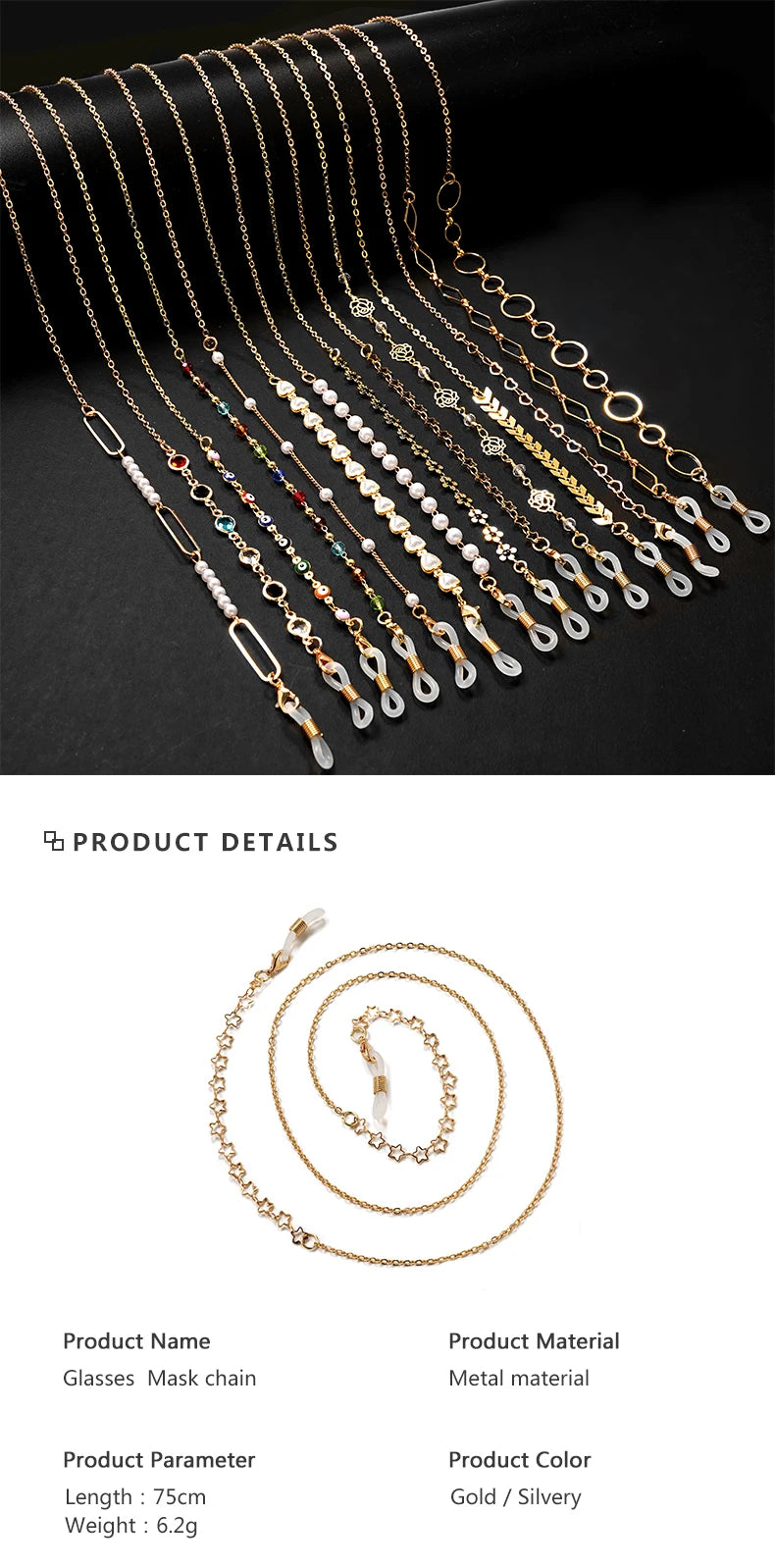 Cleo – Elegante Brillenkette
