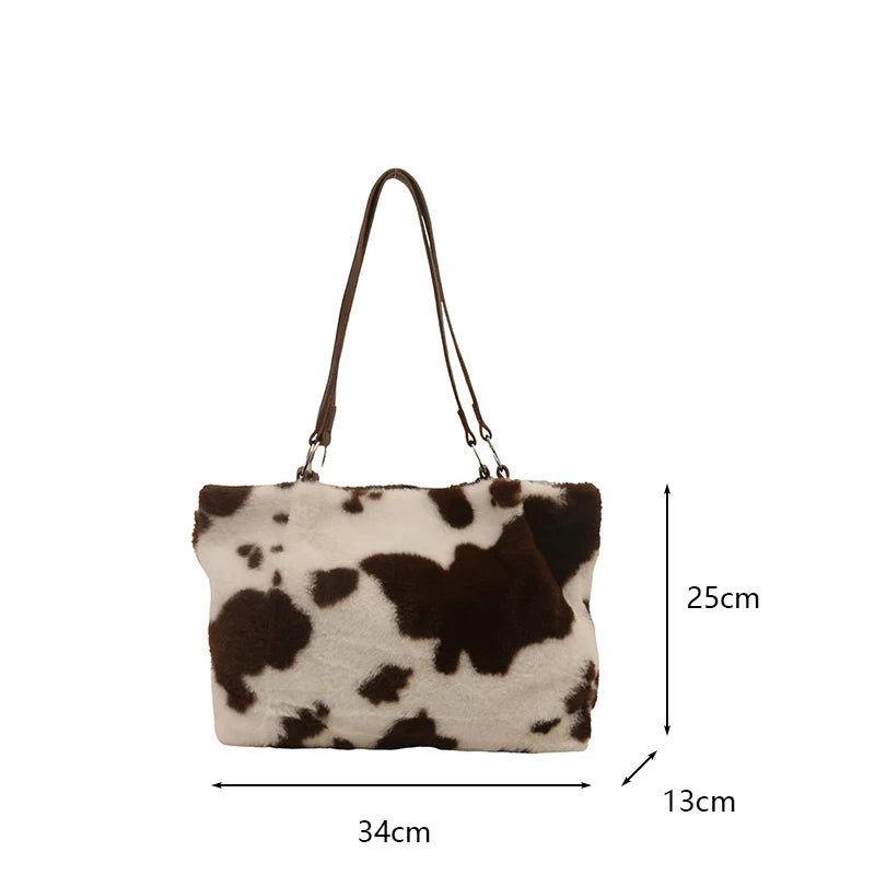 Cow – Große Shopper-Tasche mit Kuh-Print