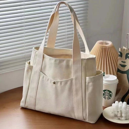 Daily – Große Canvas-Tasche mit Reißverschluss
