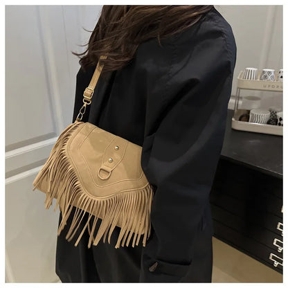 Tassel – Vintage Umhängetasche mit Fransen