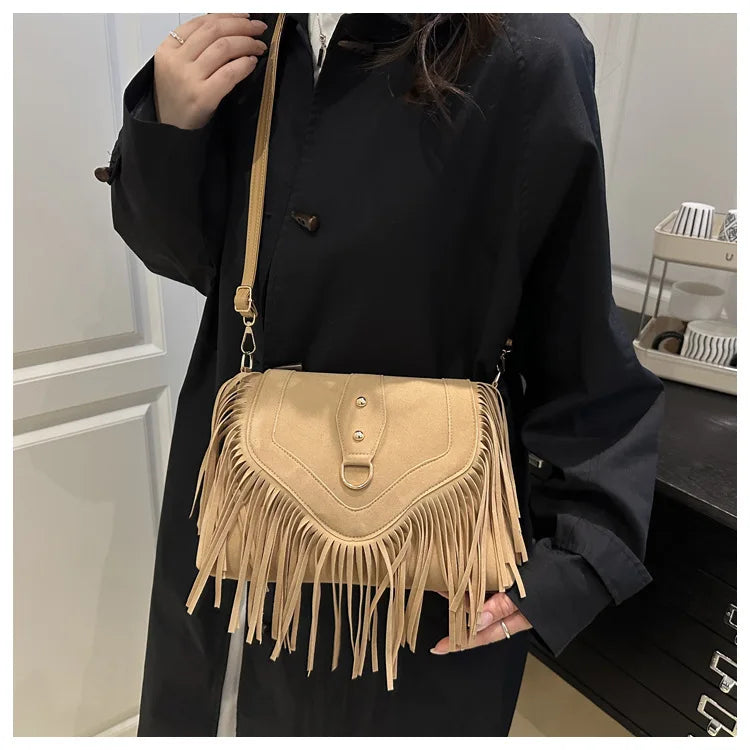 Tassel – Vintage Umhängetasche mit Fransen