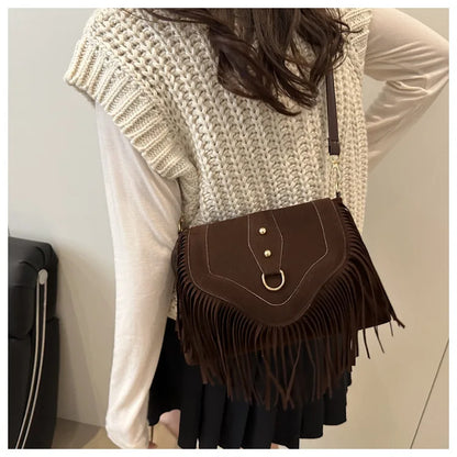 Tassel – Vintage Umhängetasche mit Fransen