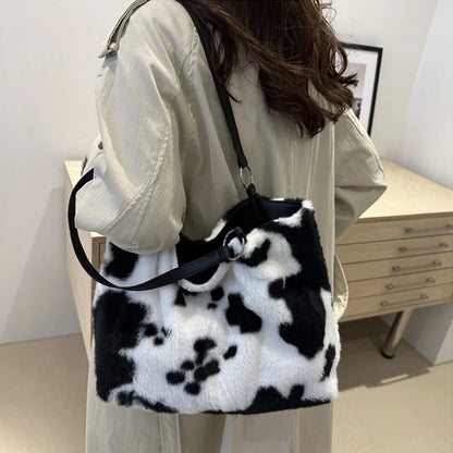 Cow – Große Shopper-Tasche mit Kuh-Print