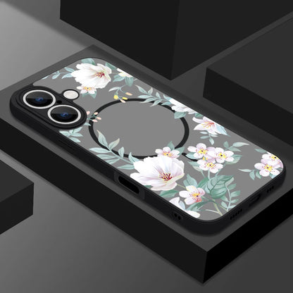 Flower – Matte Magnetische Handyhülle mit Blumen-Design