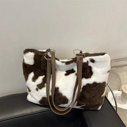 Cow – Große Shopper-Tasche mit Kuh-Print