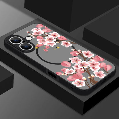 Flower – Matte Magnetische Handyhülle mit Blumen-Design