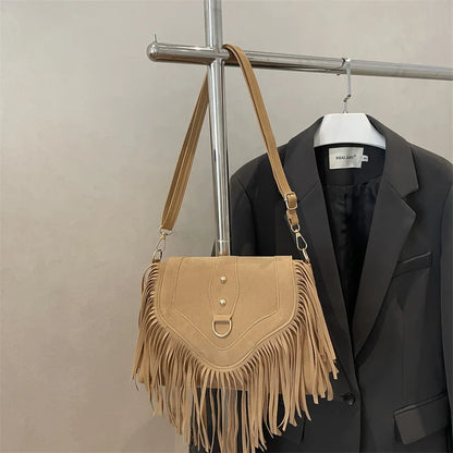 Tassel – Vintage Umhängetasche mit Fransen