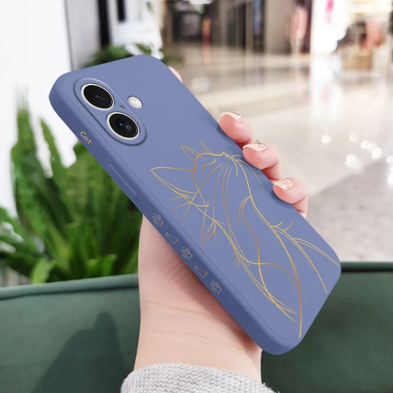 Cat – Silikon Handyhülle mit Katzen-Design