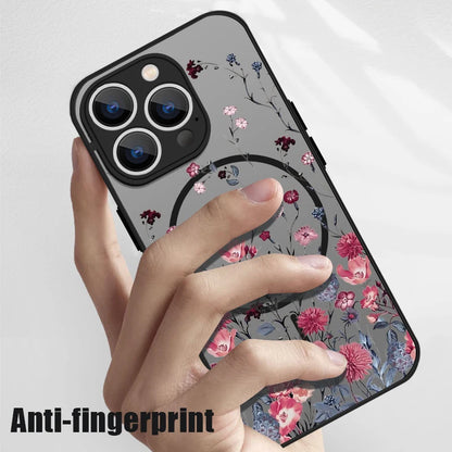 Flower – Matte Magnetische Handyhülle mit Blumen-Design