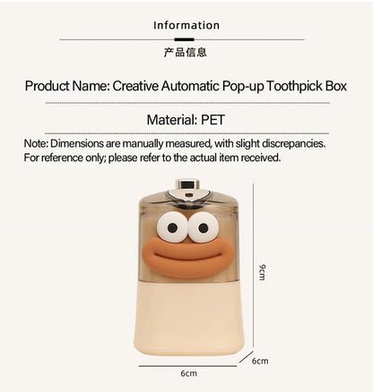 Pico – Cartoon-Zahnstocherhalter mit Druckmechanismus