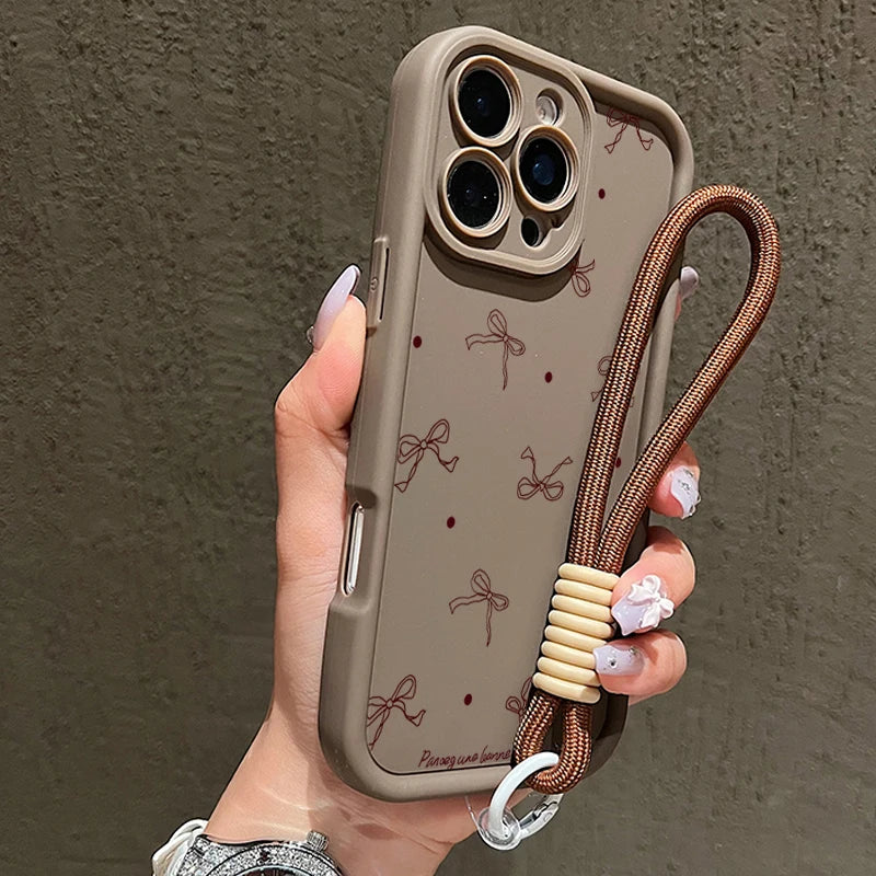 Bow – Silikon Handyhülle mit Schleifen-Design
