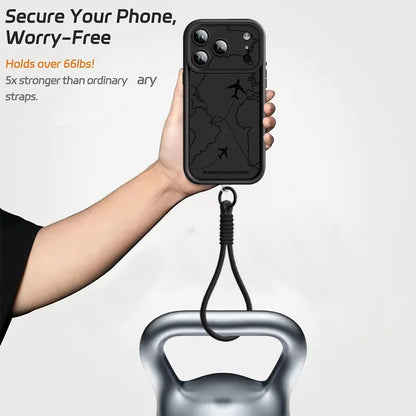 Travel – Handyhülle mit Reise-Print & Trageband