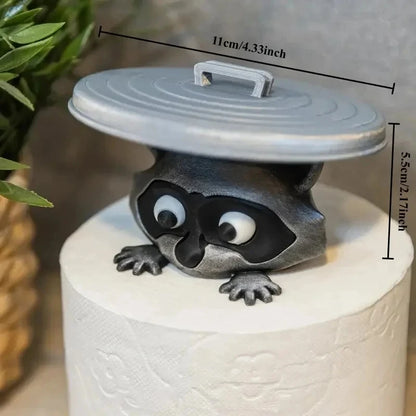 Waschbär – Toilettenpapierhalter mit Waschbär-Design