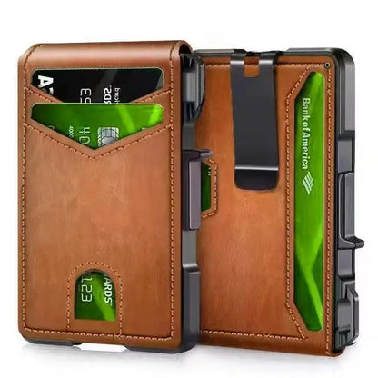 Slim – RFID-Kartenetui mit Pop-up-Funktion & Geldklammer