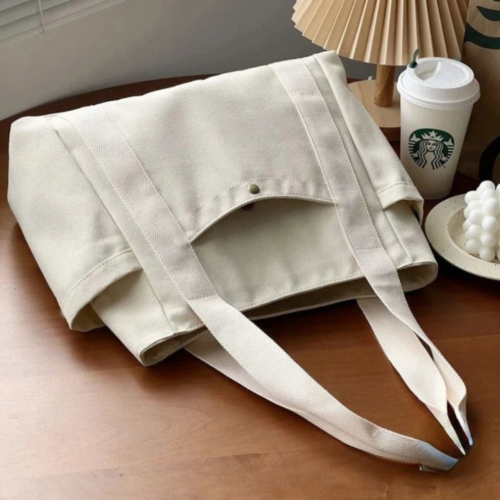 Daily – Große Canvas-Tasche mit Reißverschluss