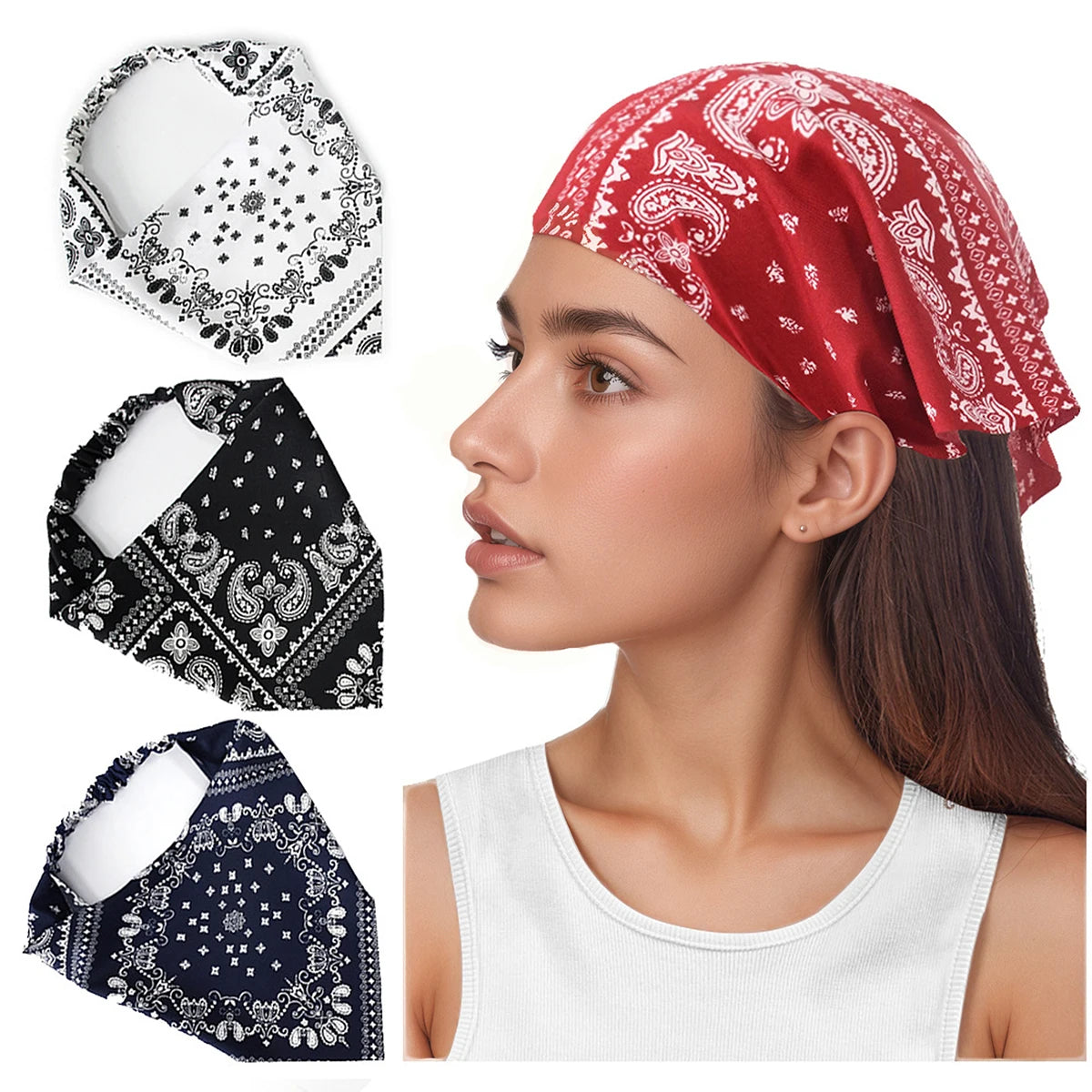 Paisley – Elastisches Haarband mit Print