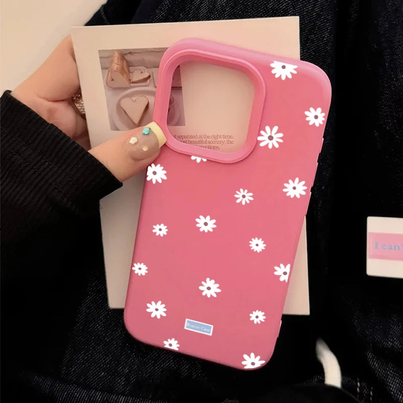 Daisy – Soft Silikon Handyhülle mit Blumenmotiv
