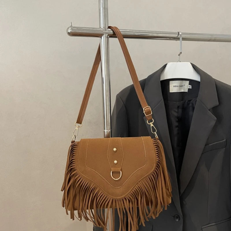 Tassel – Vintage Umhängetasche mit Fransen