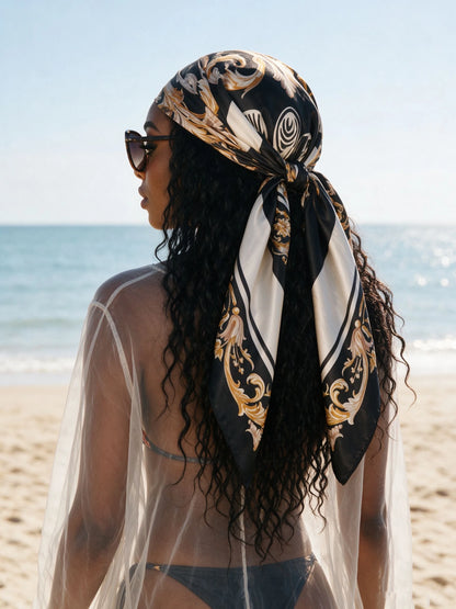Baroque – Tuch mit Vintage-Print