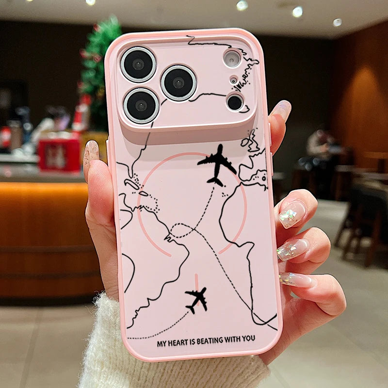 Airplane – Handyhülle mit Travel-Muster