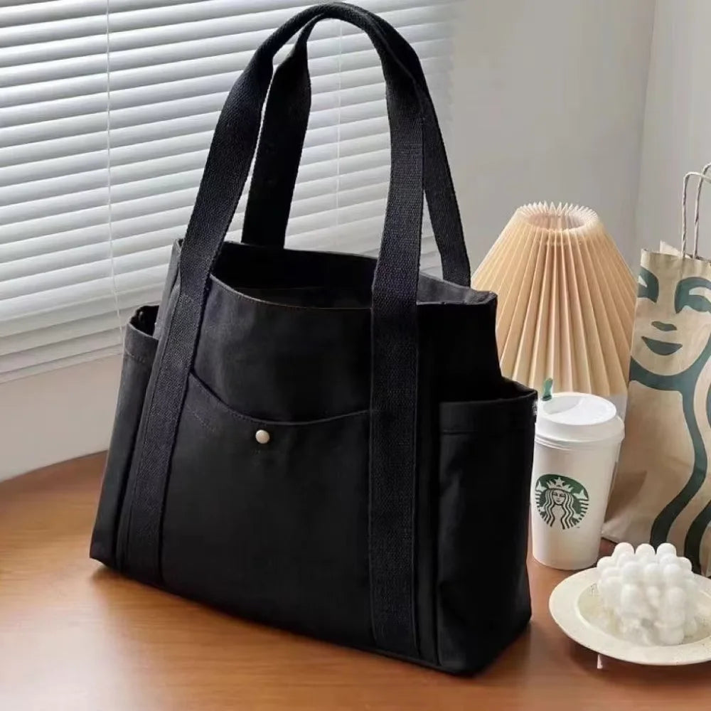 Daily – Große Canvas-Tasche mit Reißverschluss