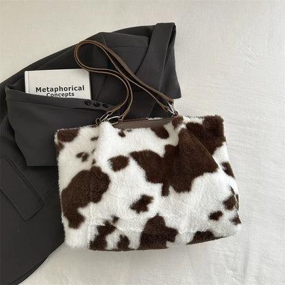 Cow – Große Shopper-Tasche mit Kuh-Print