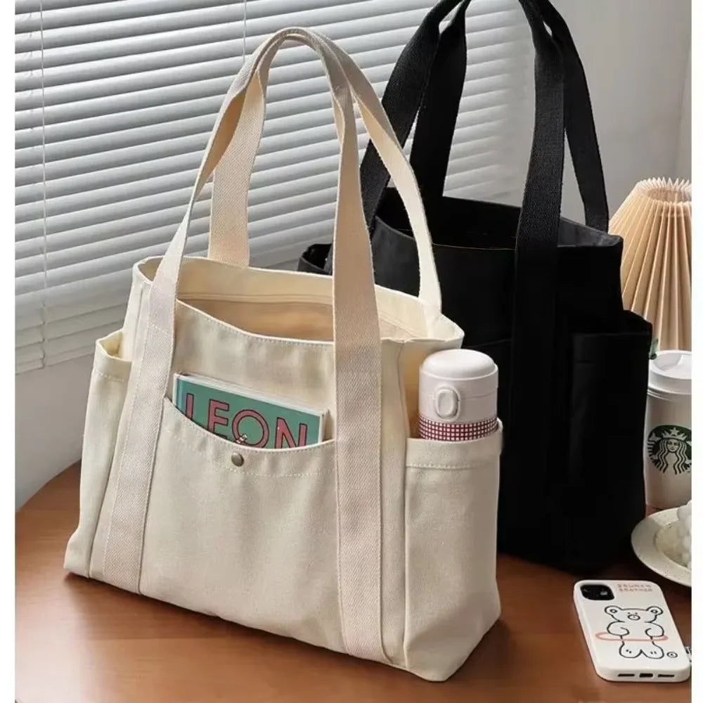 Daily – Große Canvas-Tasche mit Reißverschluss