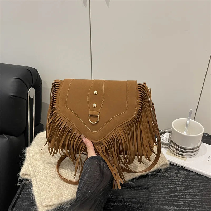 Tassel – Vintage Umhängetasche mit Fransen