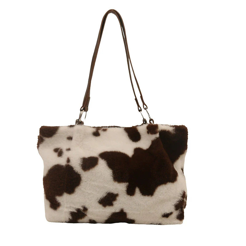 Cow – Große Shopper-Tasche mit Kuh-Print
