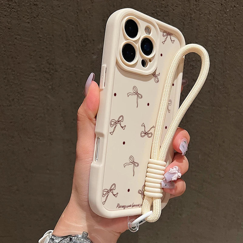 Bow – Silikon Handyhülle mit Schleifen-Design