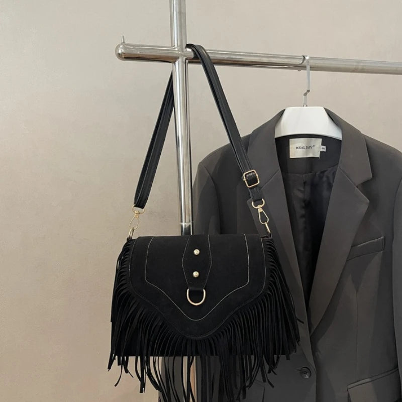 Tassel – Vintage Umhängetasche mit Fransen