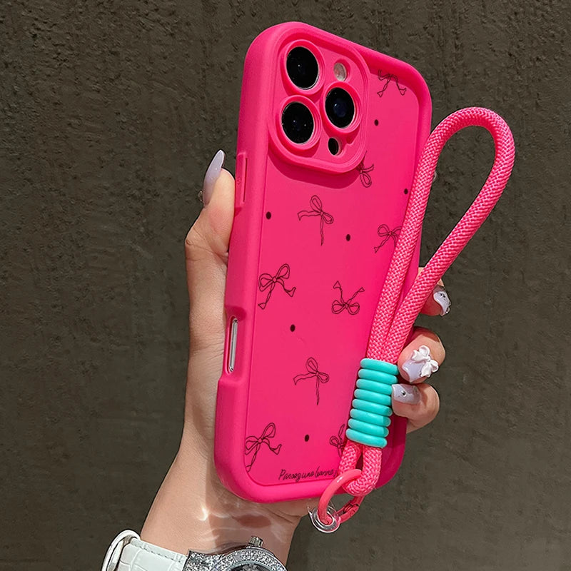 Bow – Silikon Handyhülle mit Schleifen-Design