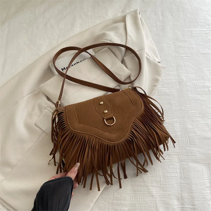 Tassel – Vintage Umhängetasche mit Fransen