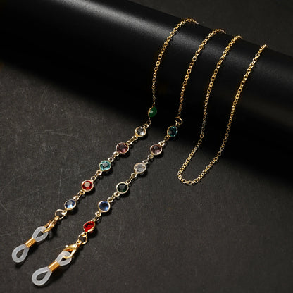 Pearl – Brillenkette mit Perlen- & Kristall-Design