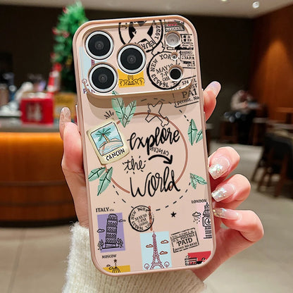Voyage – Handyhülle mit Travel-Muster
