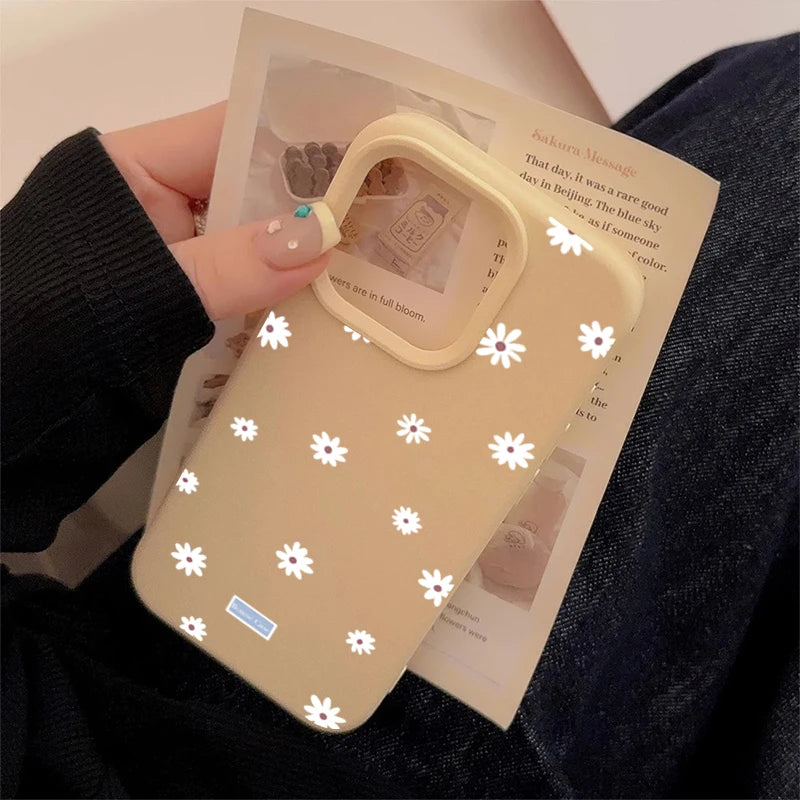 Daisy – Soft Silikon Handyhülle mit Blumenmotiv