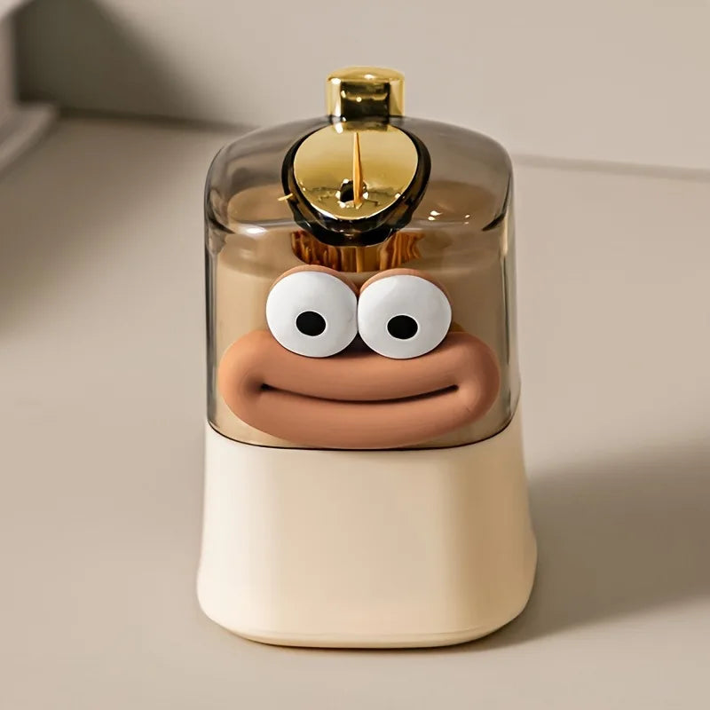 Pop – Cartoon-Zahnstocherhalter mit Druckmechanismus