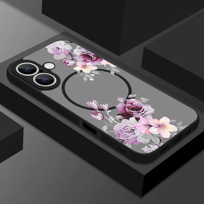 Flower – Matte Magnetische Handyhülle mit Blumen-Design