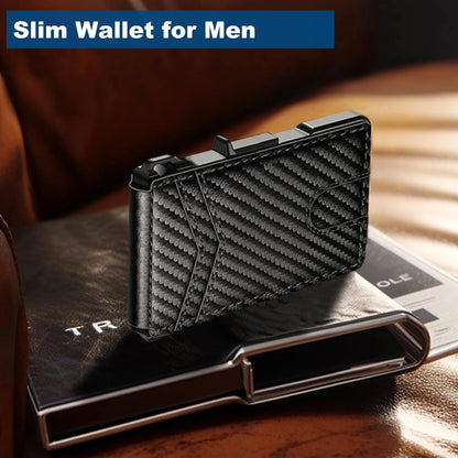 Slim – RFID-Kartenetui mit Pop-up-Funktion & Geldklammer