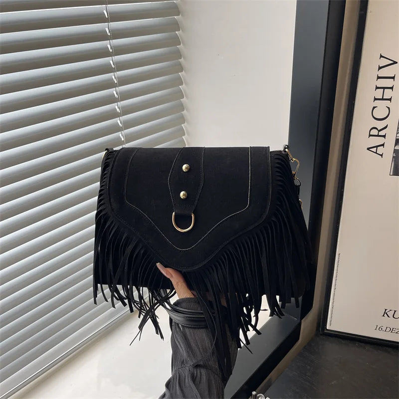 Tassel – Vintage Umhängetasche mit Fransen