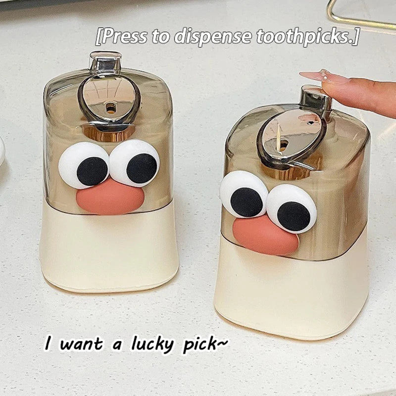 Pico – Cartoon-Zahnstocherhalter mit Druckmechanismus