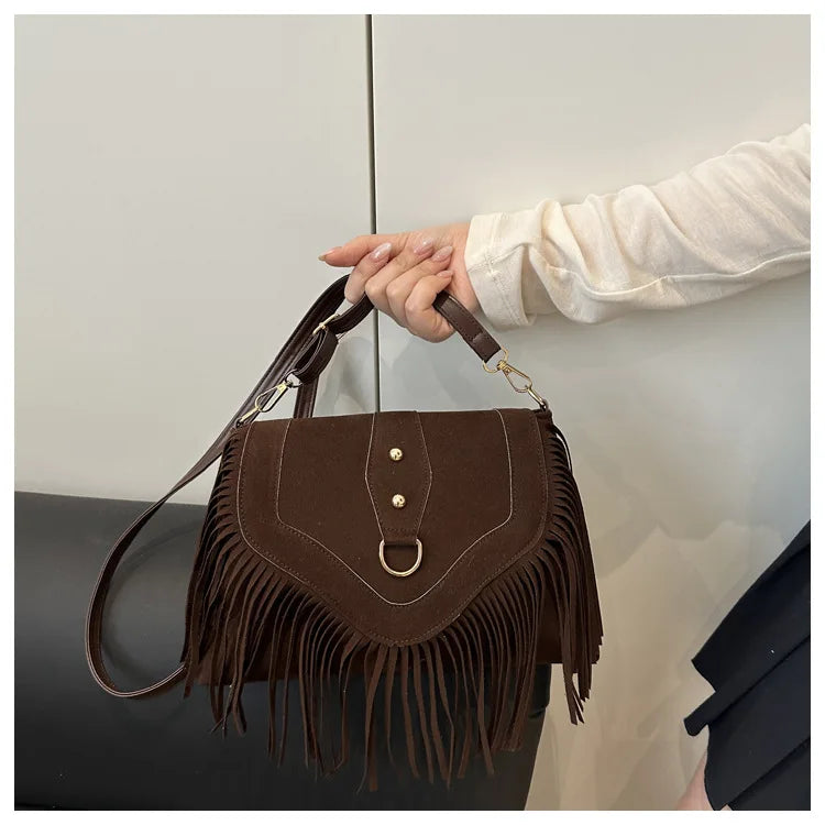 Tassel – Vintage Umhängetasche mit Fransen