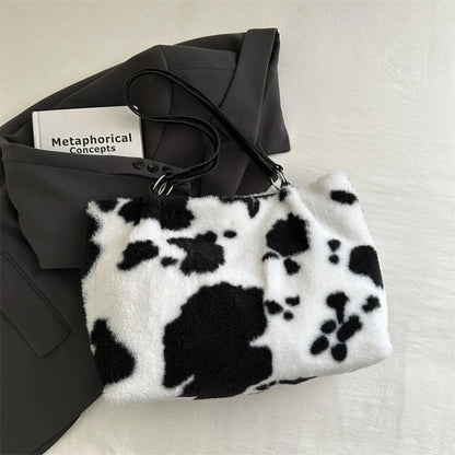 Cow – Große Shopper-Tasche mit Kuh-Print