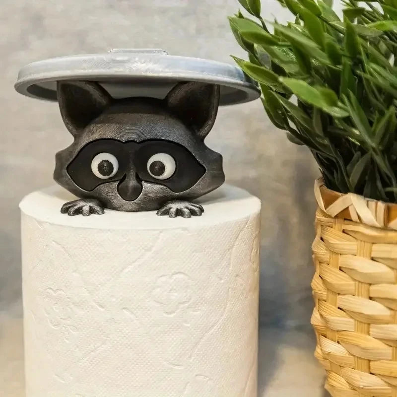 Waschbär – Toilettenpapierhalter mit Waschbär-Design