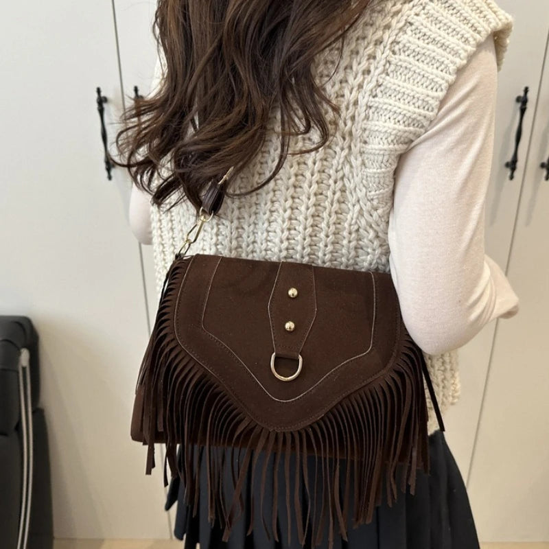 Tassel – Vintage Umhängetasche mit Fransen