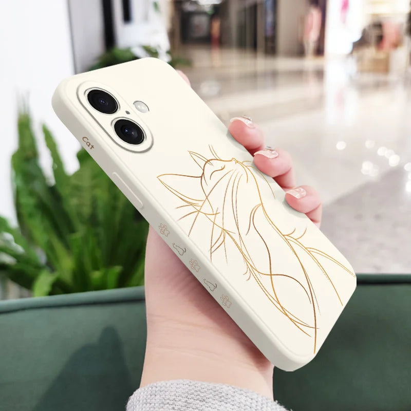 Cat – Silikon Handyhülle mit Katzen-Design