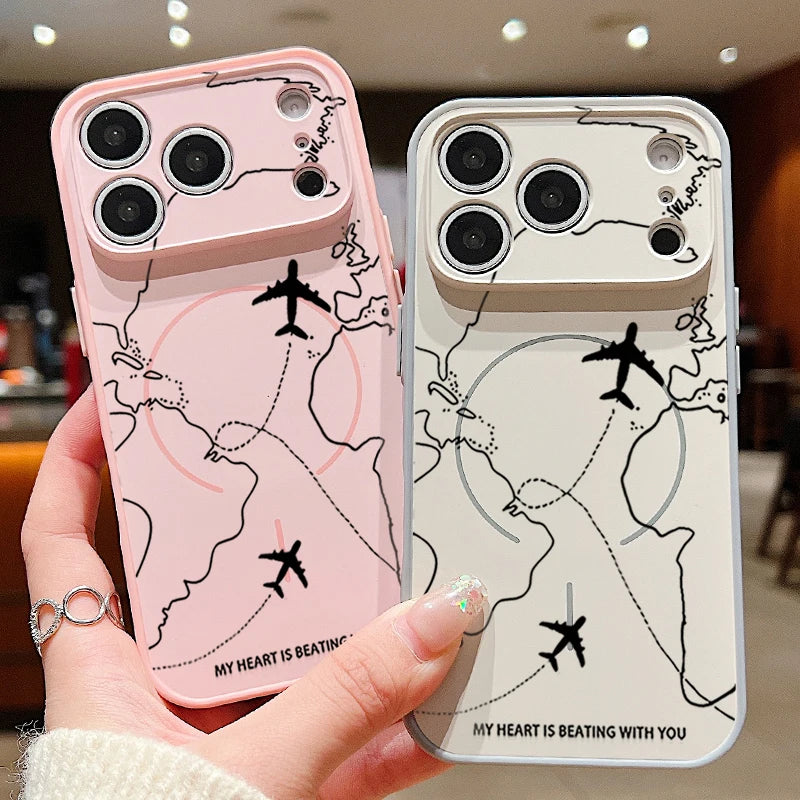 Airplane – Handyhülle mit Travel-Muster